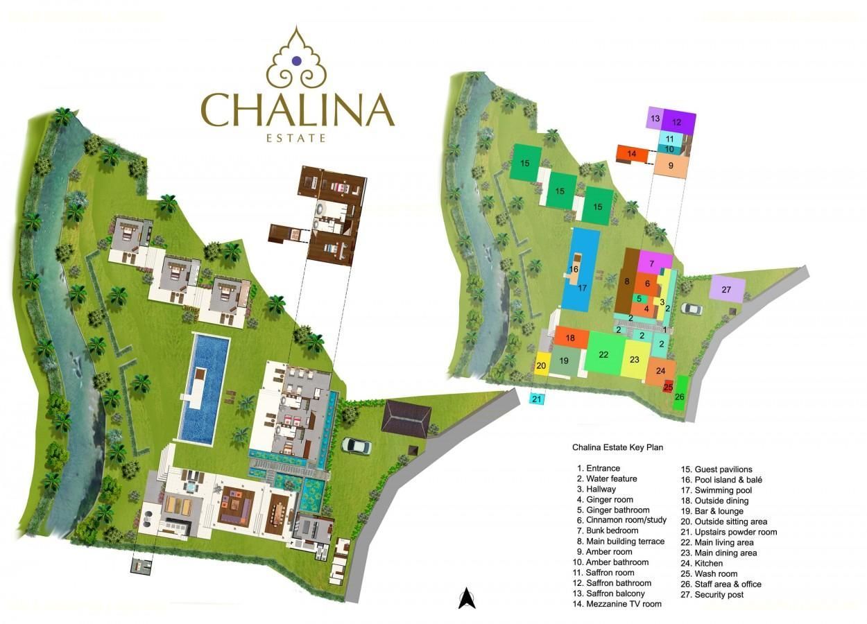 Villa Chalina Estate Floor Plan